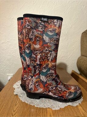 Sloggers Multicolor Playful Dog-Print Rain Boots